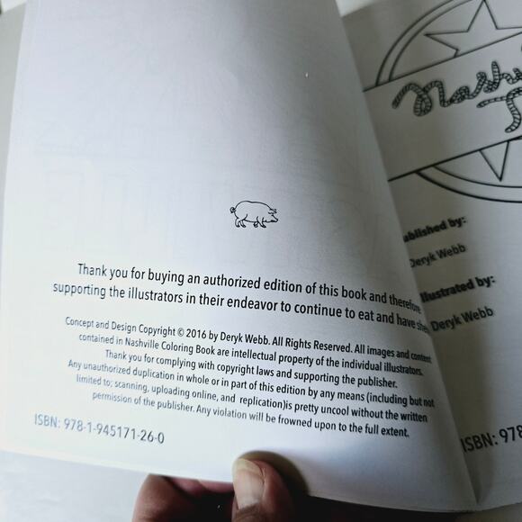 New Nashville Coloring Book 2016 Deryk Webb - Picture 4 of 7